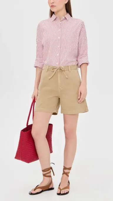 Madewell The Drawstring Shorts Fawn | Thumbnail 5 Madewell The Drawstring Shorts Fawn | Thumbnail 5