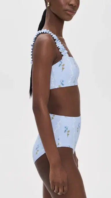 Hill House Home The Teagan Bikini Set Bluebell Waltz L | Thumbnail 4