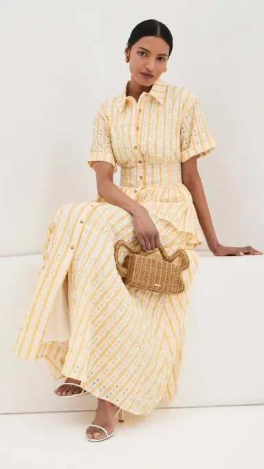 Rosie Assoulin Boogie Woogie Bugle Boy Dress Yellow 6 | Thumbnail 2 Rosie Assoulin Boogie Woogie Bugle Boy Dress Yellow 6 | Thumbnail 2