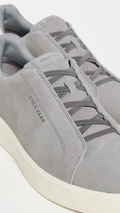 Cole Haan Grandpro Luxe Slip-On Sneakers Ch Sea Stone Nubuck/Angora | Thumbnail 5