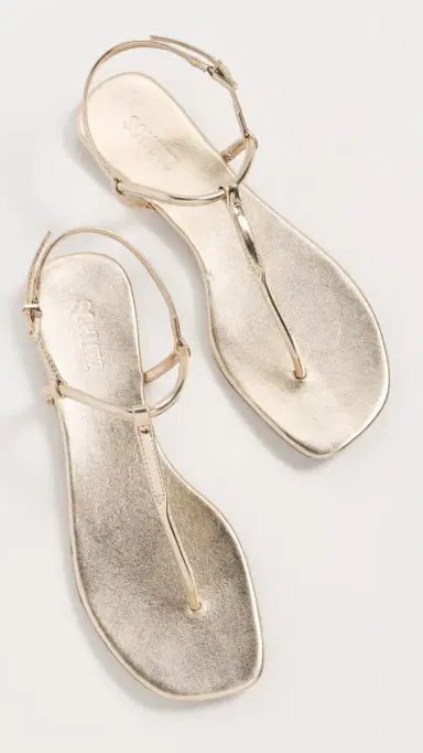 Schutz Elsha Sandals Gold 7 | Thumbnail 6