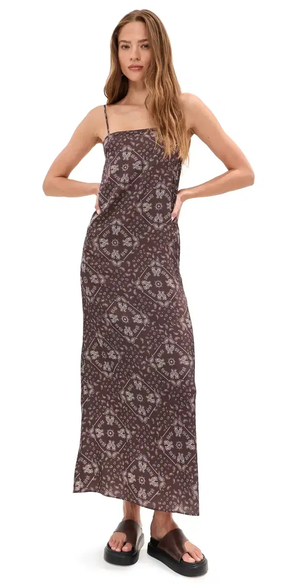 Hailey Dress Brown Bandana