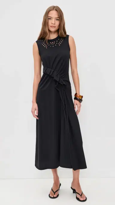Ulla Johnson Jeune Cotton Dress Noir S | Thumbnail 2