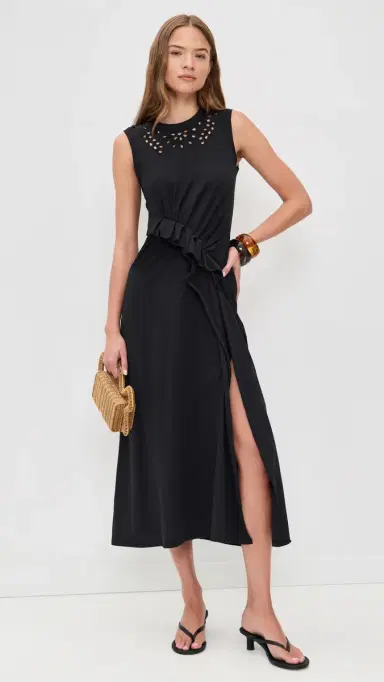 Ulla Johnson Jeune Cotton Dress Noir S | Thumbnail 5