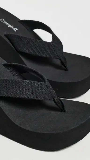 Jeffrey Campbell Astria 2 Wedge Sandals Black 8 | Thumbnail 6
