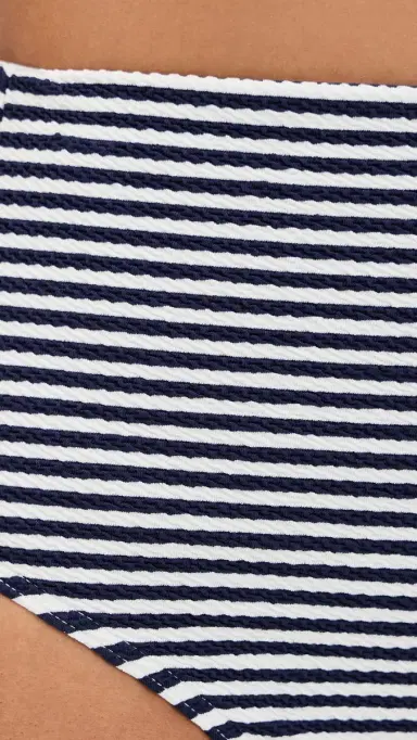 Tanya Taylor Seamless Kaia Bikini Top Maritime Blue/Cream Multi | Thumbnail 6