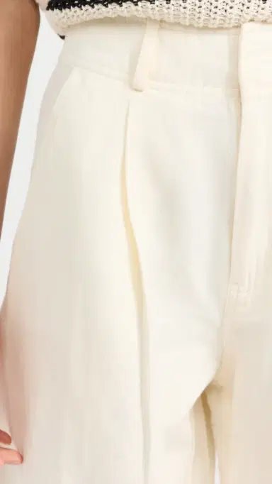 APIECE APART Bari Crop Trousers Cream 8 | Thumbnail 6 APIECE APART Bari Crop Trousers Cream 8 | Thumbnail 6