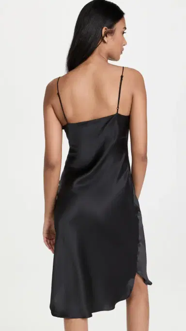 Nili Lotan Short Cami Dress Black | Thumbnail 3