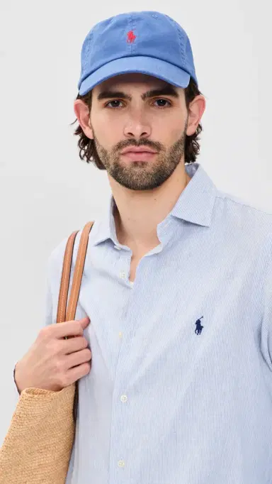 Polo Ralph Lauren Cotton Chino Classic Sports Cap Modern Royal One Size | Thumbnail 4
