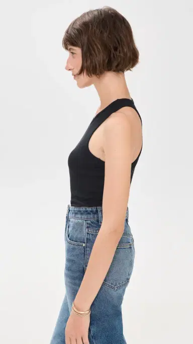 Commando Luxury Rib Tank Top Black | Thumbnail 4 Commando Luxury Rib Tank Top Black | Thumbnail 4
