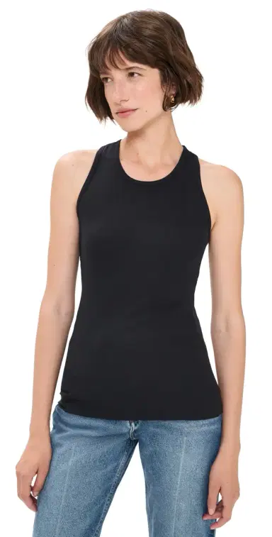 Commando Luxury Rib Tank Top Black | Thumbnail 1 Commando Luxury Rib Tank Top Black | Thumbnail 1