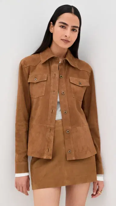 ARMA Faye Goat Suede Jacket Whiskey | Thumbnail 2 ARMA Faye Goat Suede Jacket Whiskey | Thumbnail 2