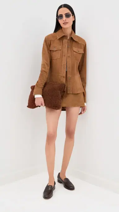 ARMA Faye Goat Suede Jacket Whiskey | Thumbnail 5 ARMA Faye Goat Suede Jacket Whiskey | Thumbnail 5