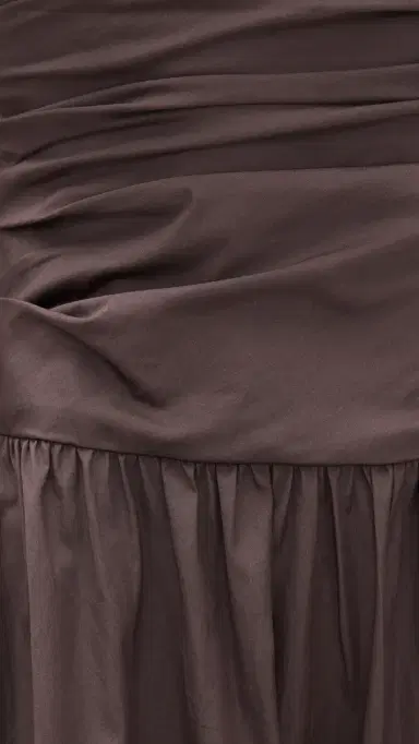 Madewell Amari Ruched Midi Dress Chocolate Plum | Thumbnail 6 Madewell Amari Ruched Midi Dress Chocolate Plum | Thumbnail 6