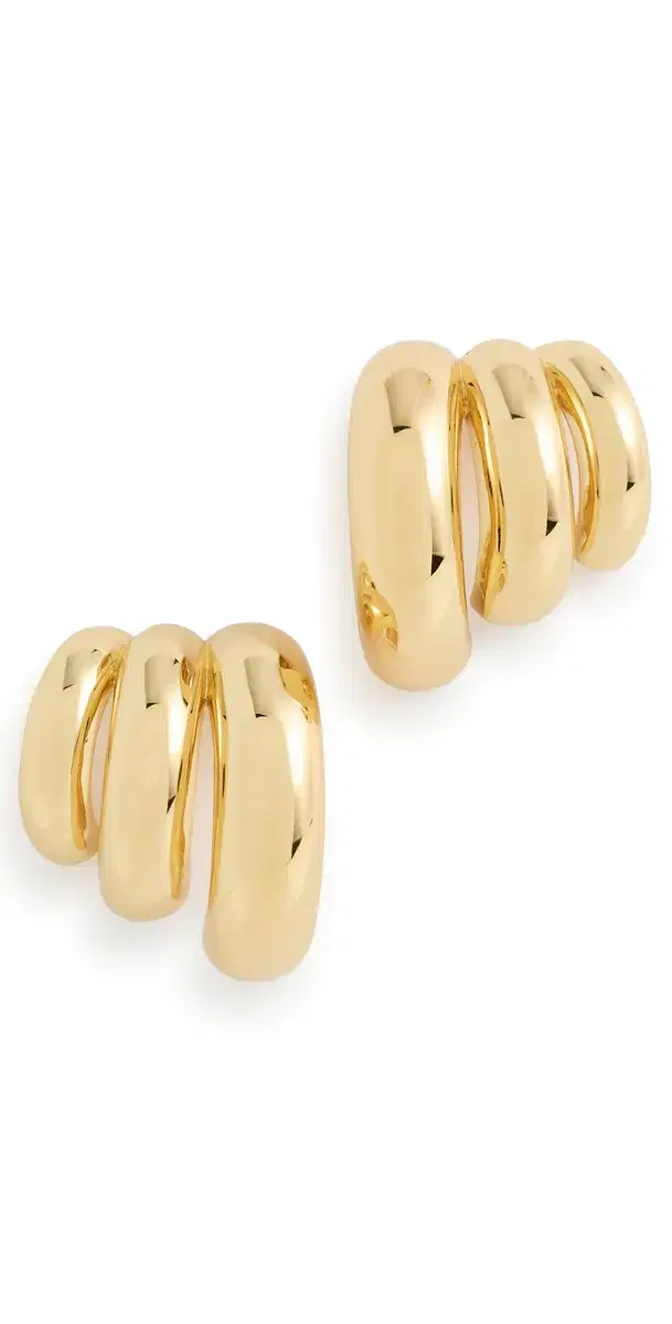 Tripla Earrings Gold One Size