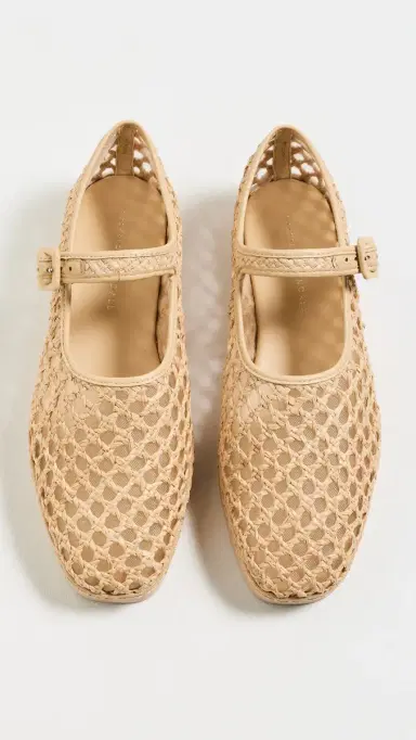 Loeffler Randall Rita Mary Jane Flats Natural | Thumbnail 5 Loeffler Randall Rita Mary Jane Flats Natural | Thumbnail 5
