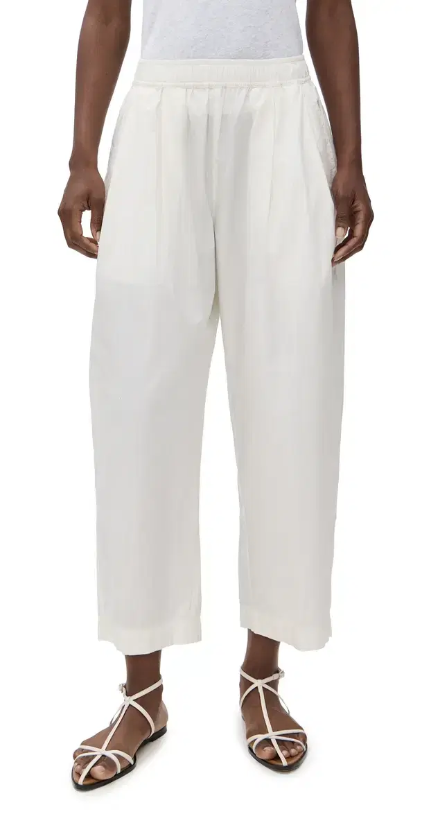 pa Pleat Pants Cream