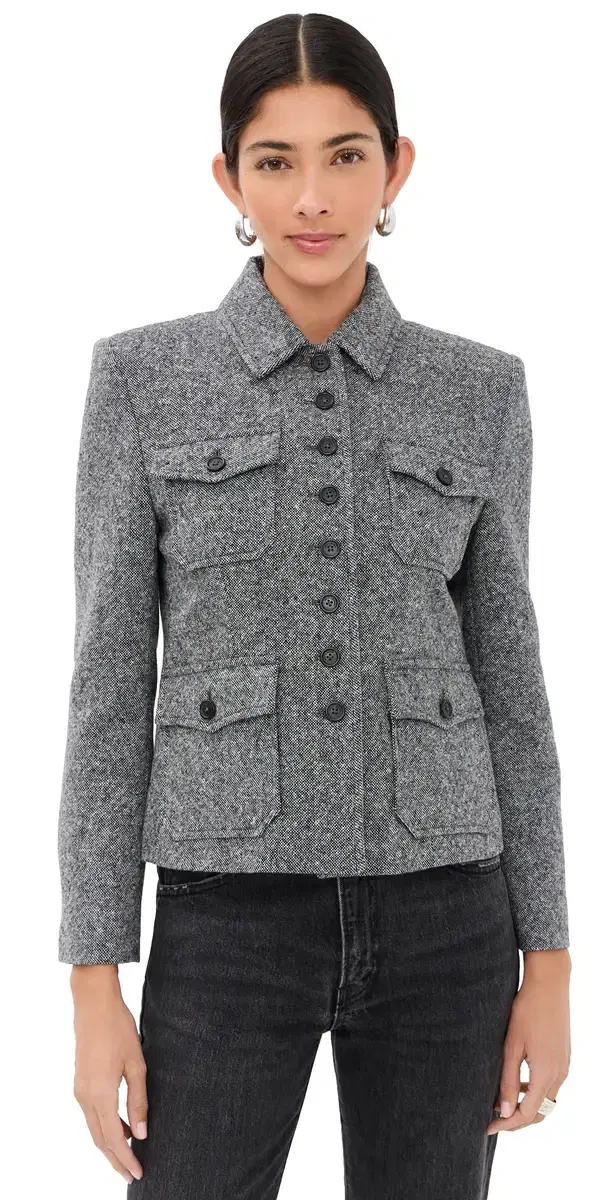 Jamison Jacket Black Donegal