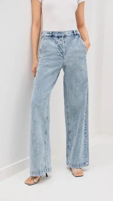 Another Tomorrow Carpenter Denim Pants Light Blue Wash | Thumbnail 2 Another Tomorrow Carpenter Denim Pants Light Blue Wash | Thumbnail 2