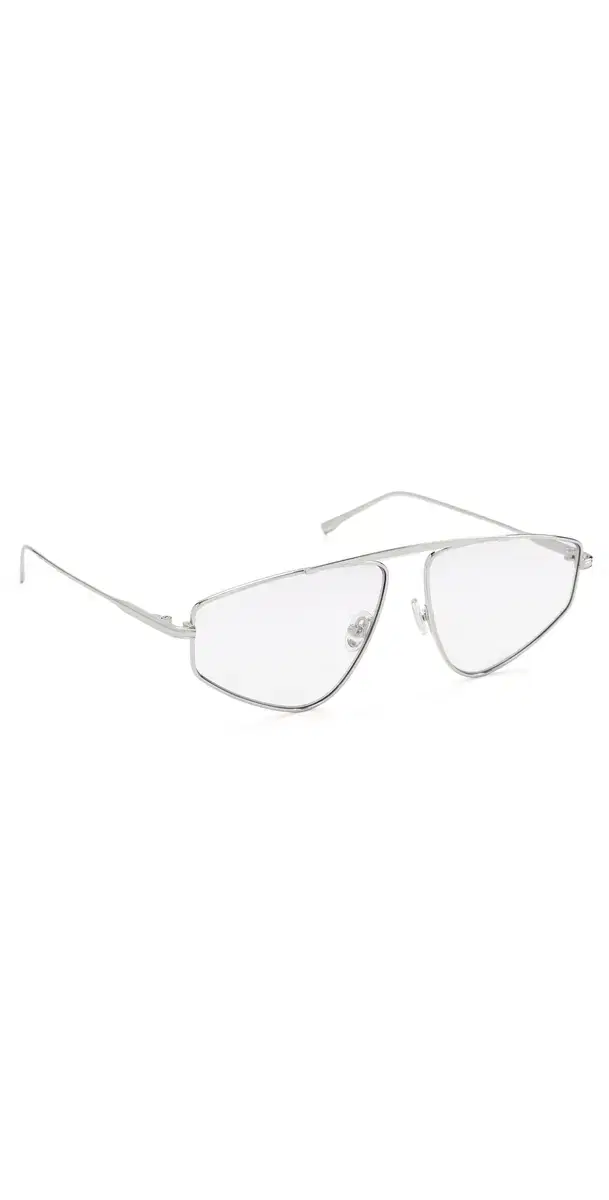 Riley Glasses Silver Metal Purple Lens One Size