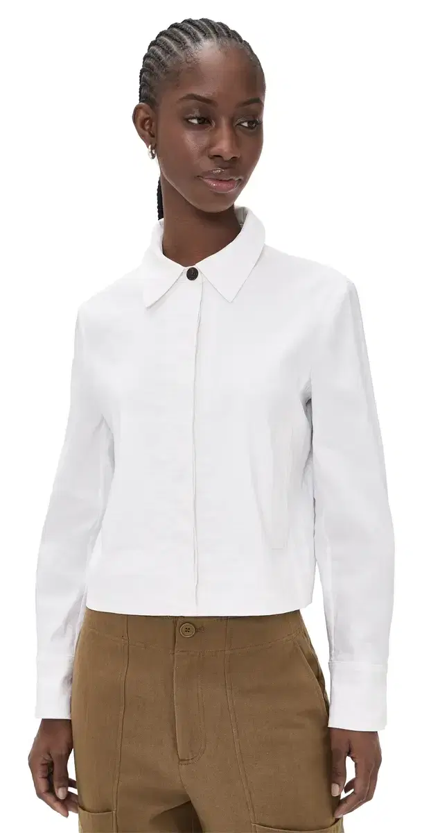 Cropped Jacket White