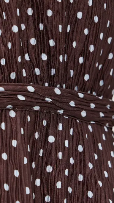 LIONESS District Maxi Dress Chocolate Blue Polka | Thumbnail 6