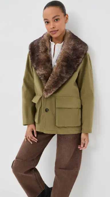 Nili Lotan Ronay Parka Olive Green | Thumbnail 2