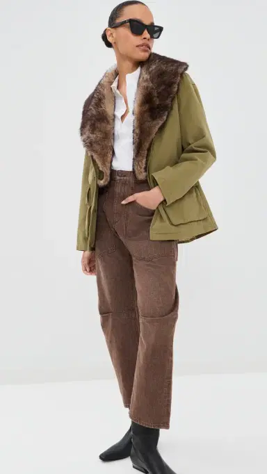Nili Lotan Ronay Parka Olive Green | Thumbnail 5