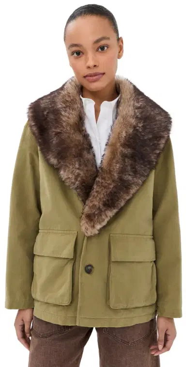 Nili Lotan Ronay Parka Olive Green | Thumbnail 1
