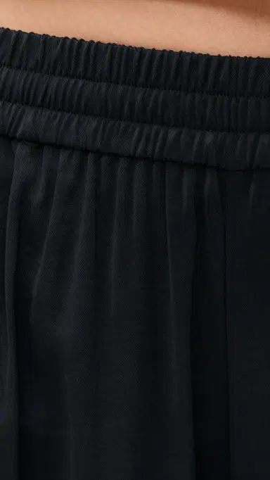 LE BOP Arden Satin Wide Leg Pants Black | Thumbnail 6