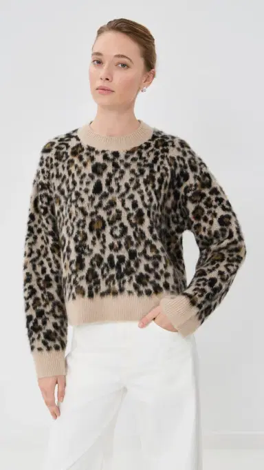 Nili Lotan Zamira Sweater Jute Leopard | Thumbnail 2
