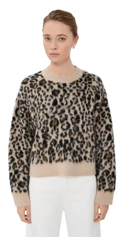 Nili Lotan Zamira Sweater Jute Leopard | Thumbnail 1
