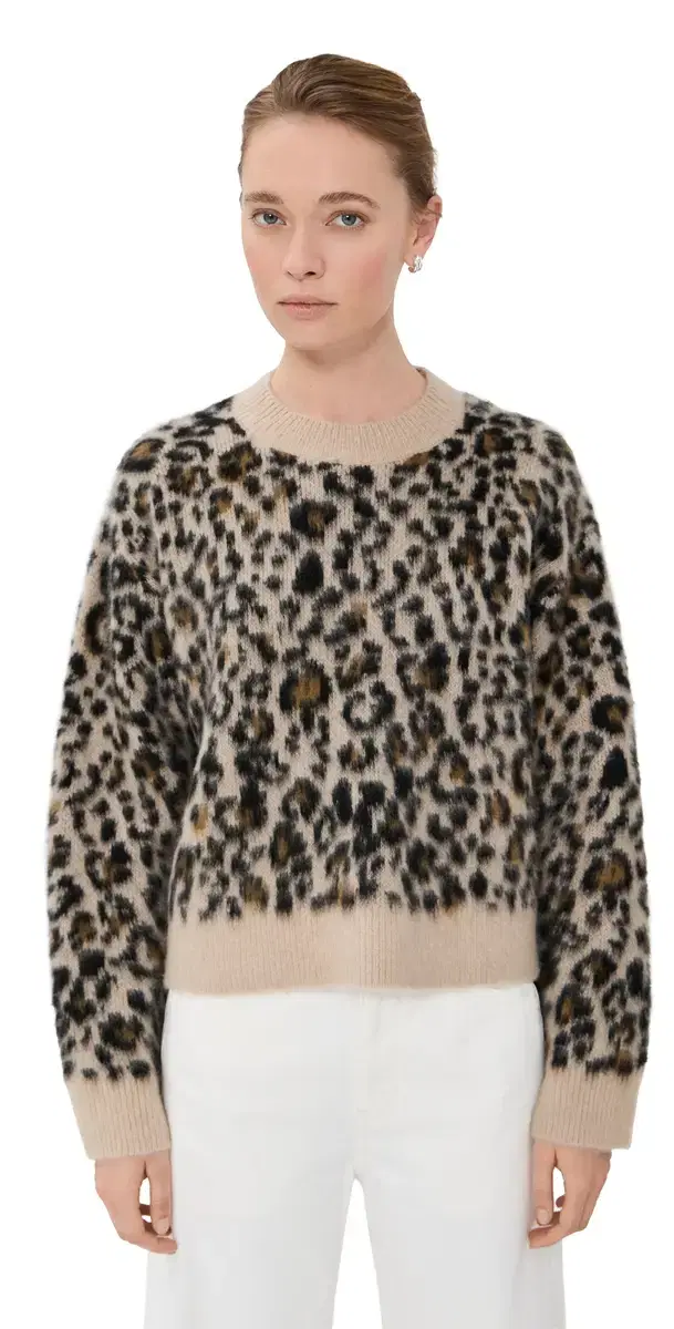 Nili Lotan Zamira weater Jute Leopard