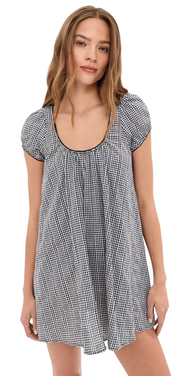Babydoll Dress Black/White Gingham