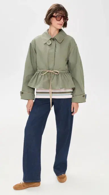 Damson Madder Myrtle Trench Coat Sage | Thumbnail 6 Damson Madder Myrtle Trench Coat Sage | Thumbnail 6