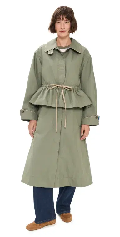 Damson Madder Myrtle Trench Coat Sage | Thumbnail 1 Damson Madder Myrtle Trench Coat Sage | Thumbnail 1