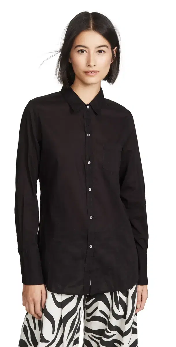 Cotton Voile Shirt Black