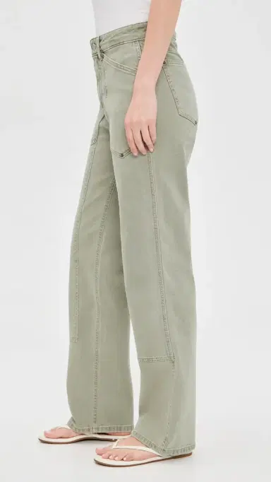 WARP + WEFT Sat Utility 90's Straight Leg Jeans Laurel Green 32 | Thumbnail 4 WARP + WEFT Sat Utility 90's Straight Leg Jeans Laurel Green 32 | Thumbnail 4