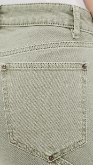 WARP + WEFT Sat Utility 90's Straight Leg Jeans Laurel Green 32 | Thumbnail 6 WARP + WEFT Sat Utility 90's Straight Leg Jeans Laurel Green 32 | Thumbnail 6