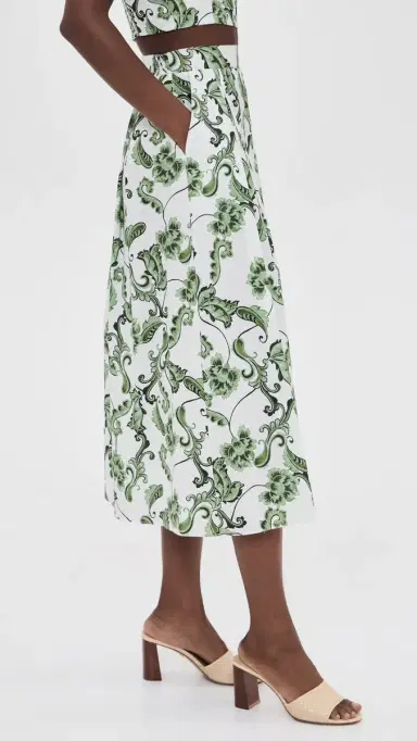 Misa Aggie Skirt Garden Paisley L | Thumbnail 4