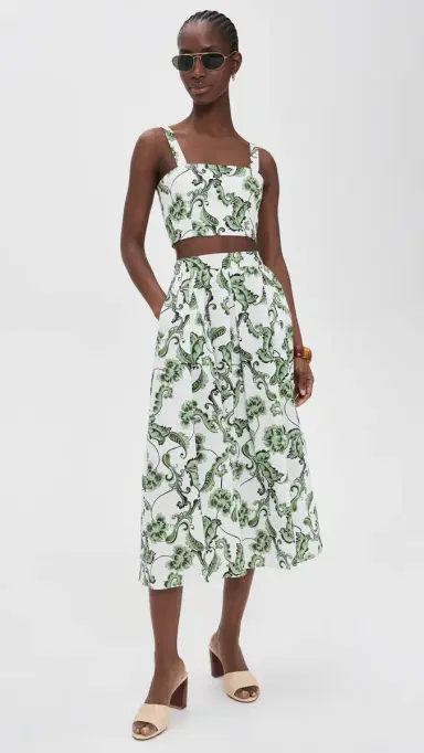 Misa Aggie Skirt Garden Paisley L | Thumbnail 5