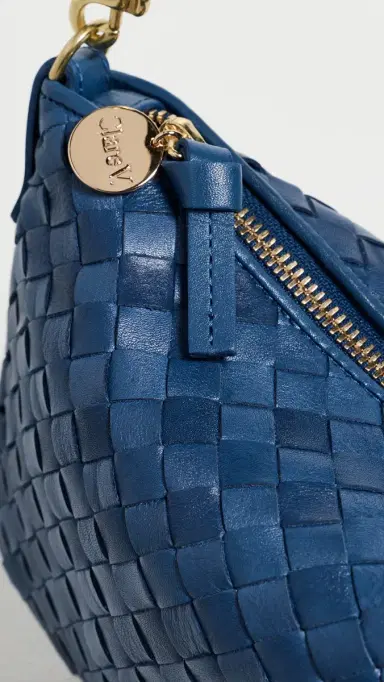 Clare V. Petit Moyen Messenger Bag French Blue One Size | Thumbnail 5