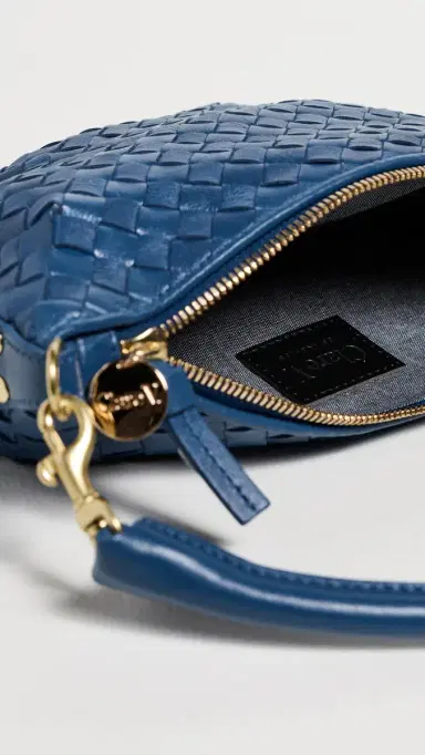 Clare V. Petit Moyen Messenger Bag French Blue One Size | Thumbnail 6