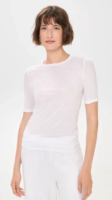 ALL THREE Victoria Tissue Cotton T-Shirt White | Thumbnail 2 ALL THREE Victoria Tissue Cotton T-Shirt White | Thumbnail 2