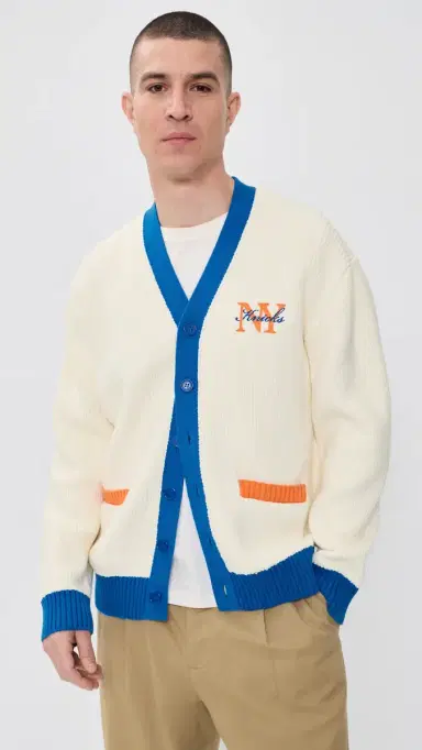 New York or Nowhere Knicks Rafters Cardigan Off White | Thumbnail 4 New York or Nowhere Knicks Rafters Cardigan Off White | Thumbnail 4