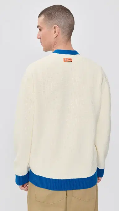 New York or Nowhere Knicks Rafters Cardigan Off White | Thumbnail 5 New York or Nowhere Knicks Rafters Cardigan Off White | Thumbnail 5