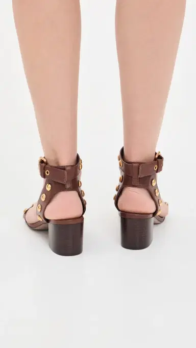 FARM Rio Leather Block Sandals Walnut | Thumbnail 4 FARM Rio Leather Block Sandals Walnut | Thumbnail 4