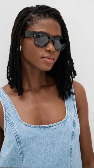 Ray-Ban Mega Wayfarer Sunglasses Havana One Size | Thumbnail 3
