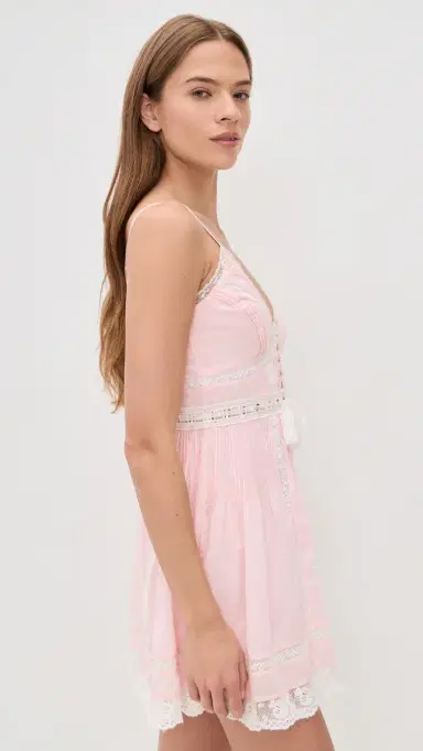 LoveShackFancy Zirelle Dress Pink 8 | Thumbnail 4