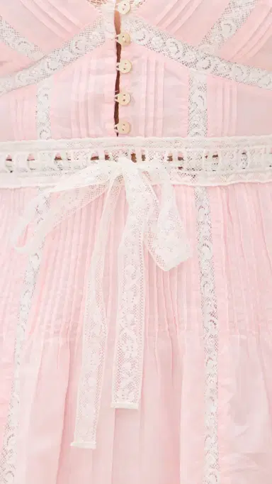 LoveShackFancy Zirelle Dress Pink 8 | Thumbnail 6